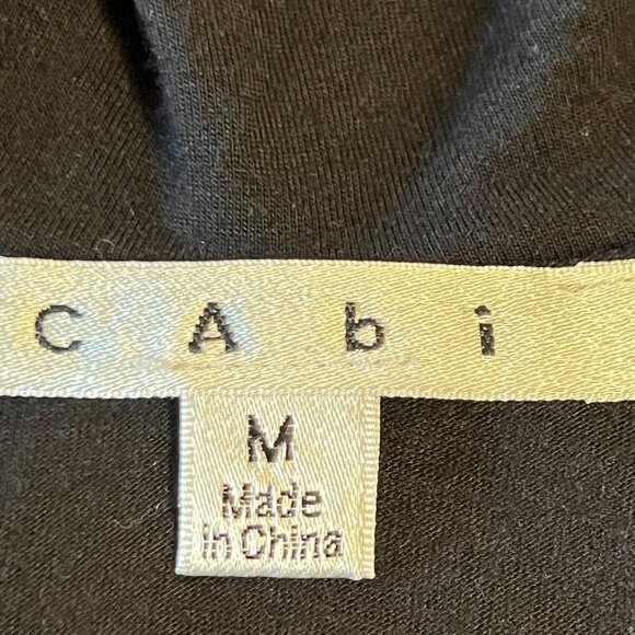 CAbi womens tank top with layers at front size M black - Picture 7 of 9